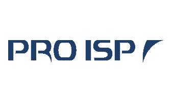 Blue text logo that says 'PRO ISP