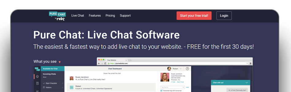 is purechat free Pure Chat